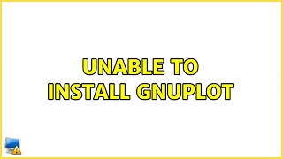 Ubuntu: Unable to install gnuplot