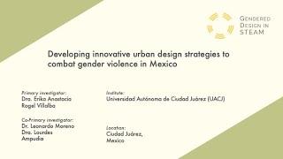 ID 61-Developing innovative urban design strategies to combat gender violence in Mexico