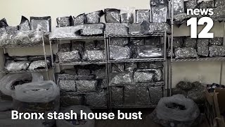 Over 400 pounds of illegal cannabis seized in stash house bust, NYPD says | News 12