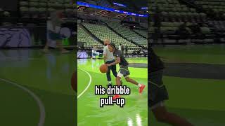 How Rob Dillingham Warms Up Before an NBA Game...