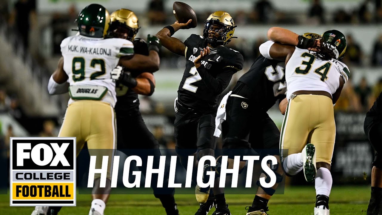 No. 18 Colorado Buffaloes Vs. Colorado State Rams Highlights | CFB On ...