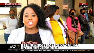 Unemployment | People queue for UIF; SAFTU SG Zwelinzima Vavi reacts to 2,2 million jobs loss in SA