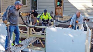 Pouring and Waterproofing the ICF Basement Walls | Home Renovation \u0026 Addition Part 6