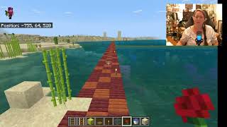 Minecraft Tour Part 9 - Lapis Road, Boardwalk, Purple Pineapple Crossing, Mudbricks