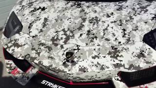 Lamborghini Aventador wrapped by Vinyl ink in a Digital Snow Camo Wrap