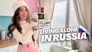 RUSSIAN GIRL LIFE IN SNOWY MOSCOW 🇷🇺 *get ready with me for Siberia*