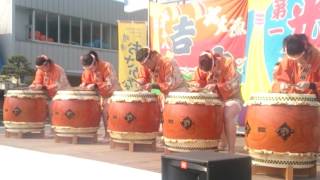 2017年境港大漁祭り#2017  2日目の朝 大漁太鼓荒神会実演