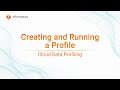 Creating and Running a Profile in Data Profiling