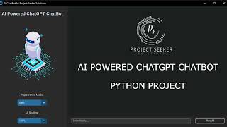 AI Powered ChatGPT ChatBot | Tkinter | Python Project