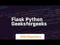 flask python geeksforgeeks