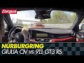 New Alfa Giulia Quadrifoglio - Nurburgring battle vs 911 GT3 RS, BMW M3 ...