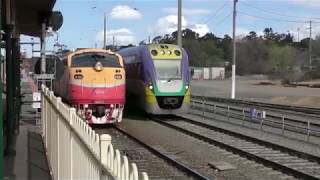 V/Line Passenger A66 Locomotive at Bacchus Marsh - Arrival, Departure and shunting