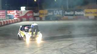 Crazy Hayabusa Smart Car Nose Wheelie Drifting, Greece 3