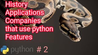 Python #2| Guido Van Rossum|Applications of Python|History of Python|Features of Python