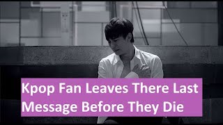 Vixx Fan Sends There Last Message Before They Die