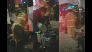 Conductor que al parecer excedía la velocidad se estrelló contra una casa en Bogotá -Ojo de la noche