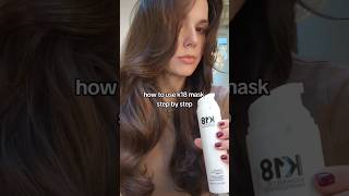 k18 mask step by step tutorial #k18 #k18mask #healthyhair #hairtutorial