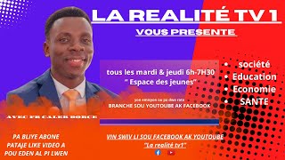 Mardi 13 fevrier 2025 Emission Espace des jeunes avec Caleb Dorcé