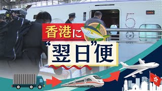 鮮度が命の「ブリ」を翌日の夕方までに香港の飲食店へ…トラック→新幹線→飛行機のリレーで実現