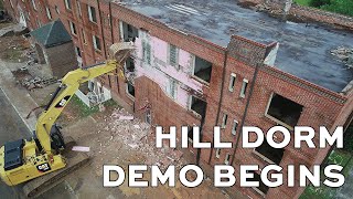 Hill Dorms Demolition Begins with Dunn Residence Hall!