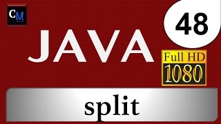 Curso de Java [Tutorial Java Básico] 47 - split