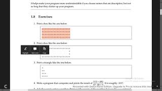 A Practical Introduction To Python Programming - Exercise 1 8 1b
