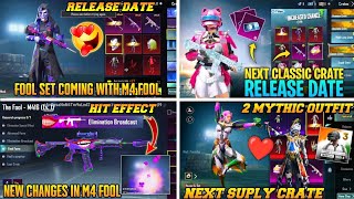 M4 Fool Hit Effect Confirm 😱 Fool Set Release Date 😉 Bgmi Next Classic And Suply Crate Confirm Leaks