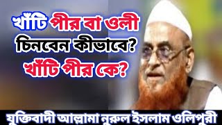 খাঁটি পীর কীভাবে চিনবেন? আল্লামা নুরুল ইসলাম ওলিপুরী।