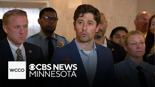 Minneapolis officials discuss shooting that killed police officer