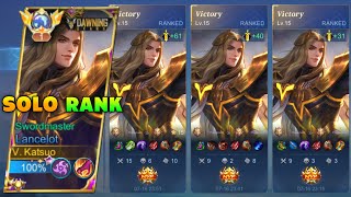 HOW TO PLAY \u0026 CARRY YOUR TEAM USING LANCELOT IN SOLO RANKED GAME? ( SUPER INTENSE MATCH! )