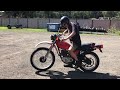 honda xl250s 1979 test ride time