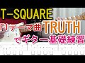 F1テーマ曲 T-SQUARE 「TRUTH」でギターの基礎練習！スキッピング、インサイドピッキング編