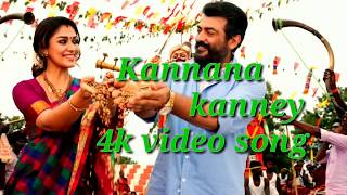 Ajith viswasam movie mega hit song by kannaana kanney 4k video song