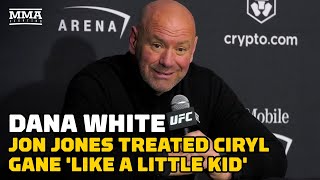 Dana White: Jon Jones Treated Ciryl Gane 'Like a Little Kid' | UFC 285 | MMA Fighting