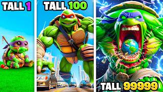 Shortest To TALLEST NINJA TURTLE EVER In GTA 5!