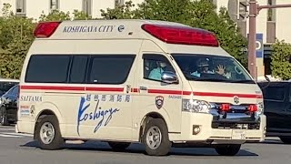 警備員のナイスすぎる交通整理‼️レイクタウンが祭りで人や車がごった返す中緊急走行したきた救急車の進路を警備員が確保‼️隊長もお手上げ‼️