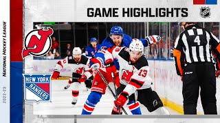 Devils @ Rangers 11/28 | NHL Highlights 2022