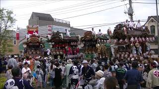 熊谷うちわ祭　２０１９年　慈恵病院前の叩き合い