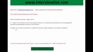 what is the difference between integer and int core java interview questions and answers