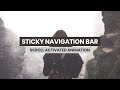 Sticky NavBar With JQuery | HTML, CSS & JavaScript