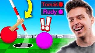 TOMÁŠ SCAMUJE RADYHO V GOLFU w/ @tomaskolacgaming a @RadekHradek