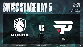 TL vs PNG 매치 하이라이트 | 스위스 스테이지 Day5 | 10.07 | 2024 월드 챔피언십