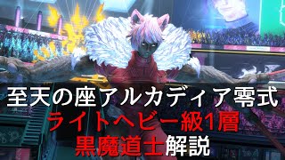 【FF14】アルカディア零式LH1層での黒魔道士の立ち回りをへっぽこ黒魔セナが解説する動画