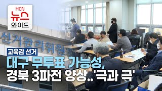 대구 무투표 가능성, 경북 3파전 양상..교육감 선거 '극과 극'/HCN금호방송