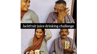 jackfruit juice drinking challenge😋|അവസാനം കരച്ചിലായി🥺