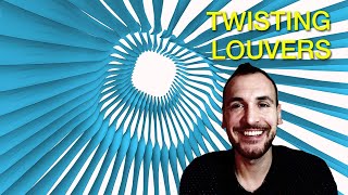 Twisting Louvers