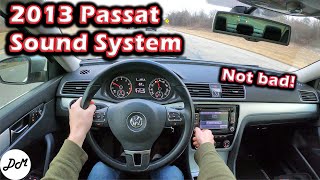 2013 Volkswagen Passat – 8-speaker Sound System Review