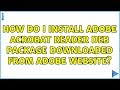 Ubuntu: How do I install Adobe Acrobat Reader deb package downloaded from Adobe website?