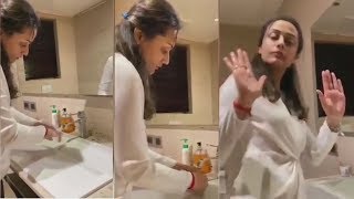 Namrata Shirodkar Washing Hands The Right Way Which Protects From Infecting | Mahesh Babu | DC
