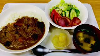 牛すじカレー 定食(弁当可) 紹介します 鹿屋中央食堂 Japanese Lunch Beef tendon curry (can be Bento) #Shorts